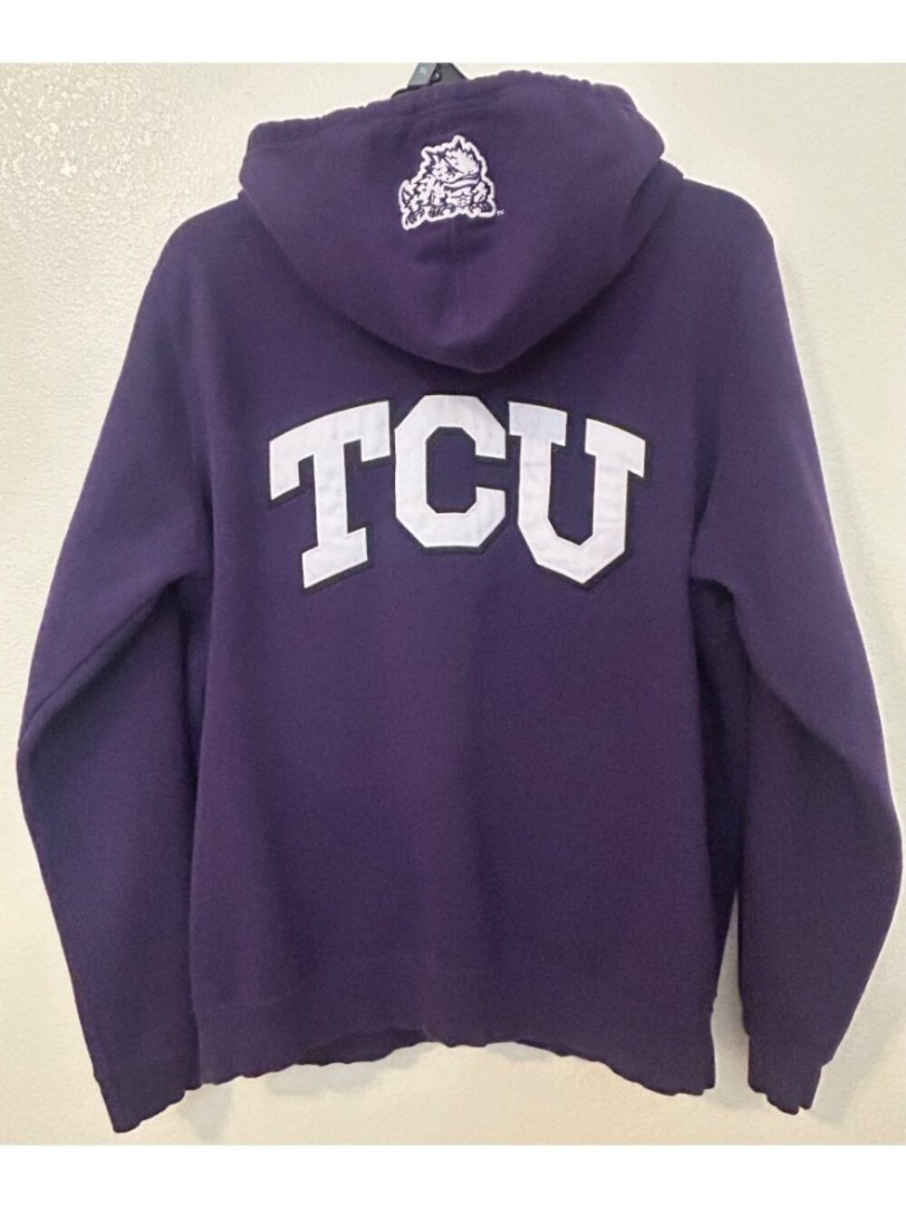 Champion Texas TCU Horned Frogs Purple Full-Zip Hoodie XL College Football Fans - Picture 3 of 8